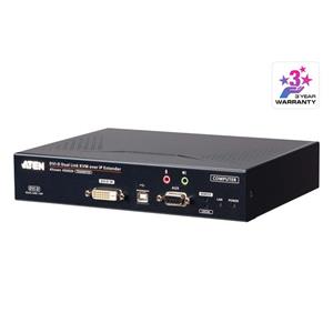 ATEN 2K DVI-D Dual-Link KVM over IP Transmitter with Dual SFP