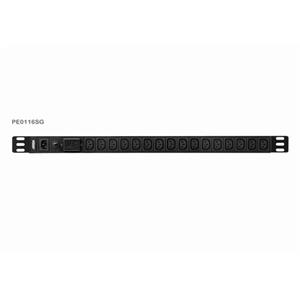 Aten PE0116S základní 0U PDU s přepěťovou ochranou 10A Vstup C14 výstup 16x C13