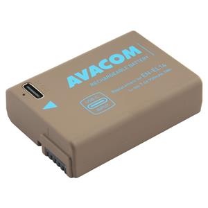 AVACOM Náhradní baterie Nikon EN-EL14 vstup USB-C Li-Ion 7.4V 950mAh 7Wh