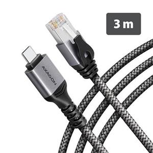 AXAGON ADE-CM30 USB-C Gigabit Ethernet adaptér s integrovaným síťovým CAT6 kabelem RJ-45 (3 m)