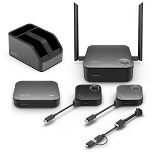 BenQ VS25 InstaShow, USB-C,HDMI (s USB-A), 4K, 64 uživatelů, 2 tlačítka Plug and Play, Bezdrátový prezentační systém