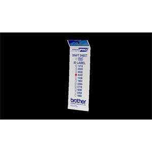 Brother ID-4040, štítek razítka s průhlednou krytkou, 12ks (40x40 mm)