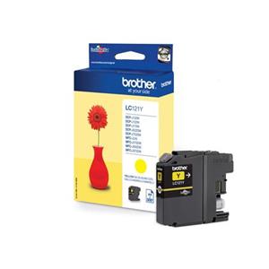 Brother LC-121Y (inkoust yellow,300 str.@ 5% draft)