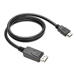 C-TECH Kabel DisplayPort/HDMI, 2m, černý