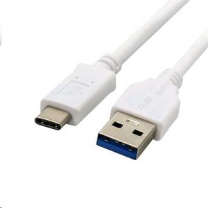C-TECH Kabel USB 3.0 AM na Type-C kabel (AM/CM), 1m, bílý