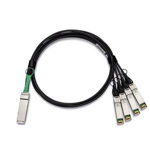 Dell Networking Cable 40GbE (QSFP+) to 4 x 10GbE SFP+ Passive Copper Breakout Cable 3 Meters Customer Install