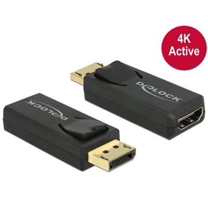 Delock adaptér Displayport 1.2 samec > HDMI samice 4K pasivní černý