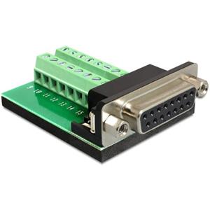 Delock Adapter Sub-D 15 pin Gameport samice > Terminal block 16 pin
