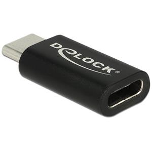 Delock Adaptér SuperSpeed USB 10 Gbps (USB 3.1 Gen 2) USB Type-C samec > port samice černý