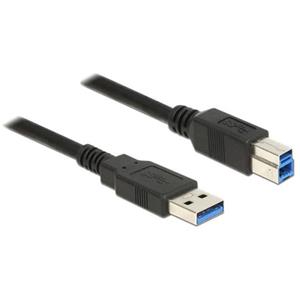 Delock Cable USB 3.0 Type-A male > USB 3.0 Type-B male 5.0 m black