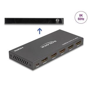 Delock HDMI Switch 4 x vstupní porty HDMI na 1 x výstupní port HDMI, 8K 60 Hz
