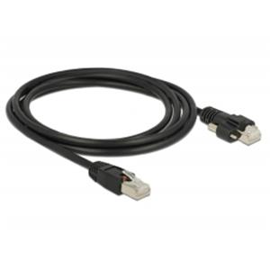 Delock Kabel RJ45 samec > RJ45 samec se šroubky Cat.6 SSTP 2 m