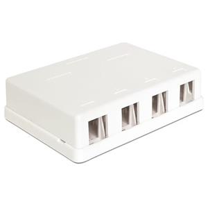 Delock Keystone Box 4-portový, nástěný