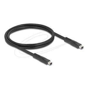 Delock Mini DisplayPort kabel 16K 60 Hz 80 Gbps 1 m, černý