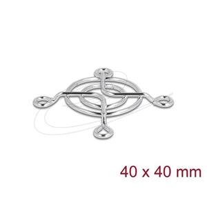 Delock Mřížka ventilátoru, 40 x 40 mm, stříbrná