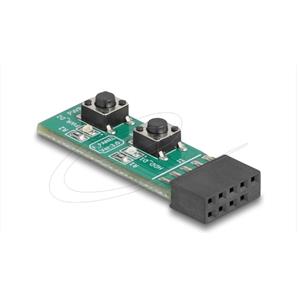 Delock Přepínač s tlačítkem Reset a tlačítkem zapnutí/vypnutí pro základní desku PC