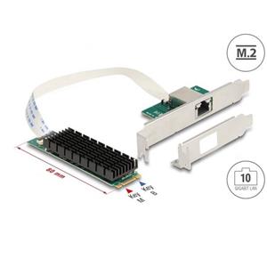 Delock Převodník M.2 Key B+M 1 x RJ45 10 Gigabit LAN