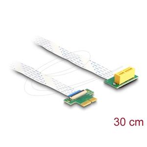 Delock Riser karta PCI Express, ze zástrčky x1 na slot x1 90° pravoúhlý, s kabelem FPC, délka 30 cm