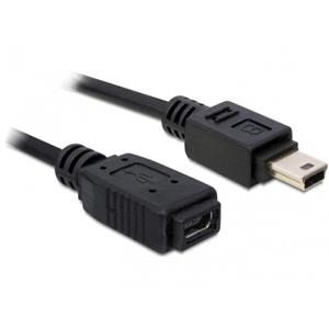Delock USB 2.0 kabel, prodlužující mini-B 5-pin samec/samice 1 metr