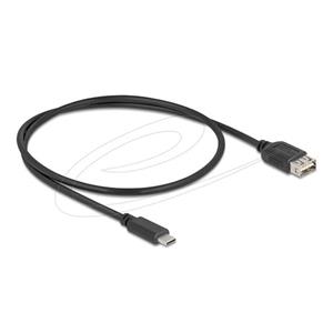 Delock USB 2.0 kabel USB Type-C samec na EASY USB Type-A samice 0,5 m, černý