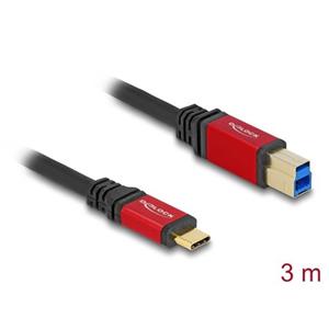 Delock USB 5 Gbps kabel USB Type-C™ samec na USB Typ-B samec 3 m červený kovový