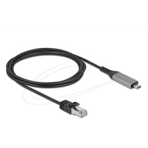 Delock USB LAN kabel z rozhraní USB Type-C na RJ45 Gigabit Ethernet, 2 m