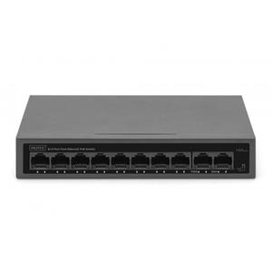 DIGITUS 8+2 Port FE PoE Switch 8 Port PoE 802.3at, 10/100 Mbps