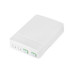 DIGITUS DN-931096 FTTH nástěnná zásuvka, 2x LC(APC) DX adaptér, pro povrchovou montáž
