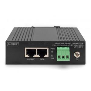DIGITUS Industrial Gigabit PoE Injector FullIEEE802.3af,at,bt Compliant, up to 85 W
