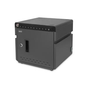 DIGITUS mobilní stolní nabíjecí skříňka pro tablety do 14 palců, 10 zařízení. UV-C, USB-C - poškozeno