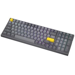 Endorfy Celeris 1800 CZ, Klávesnice, herní, bezdrátová, mechanická, Endorfy Yellow by Gateron, CZ layout, ARGB, šedá