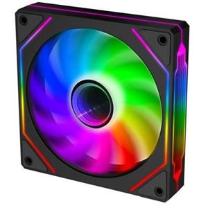 EVOLVEO 120UX-S, ventilátor, 120mm, 4pin molex, ARGB, slave, černý