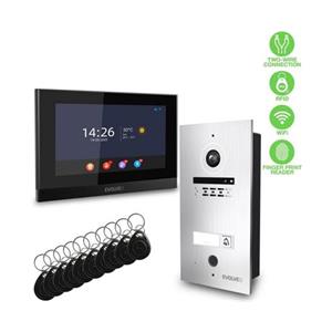 EVOLVEO DoorPhone ID-1, 2drátový videotelefon s RFID, otiskem prstu a podporou ONVIF kamer
