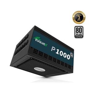 EVOLVEO P1000 zdroj 1000W, 80+ PLATINUM, ATX 3.1, PCIe 5.1, aPFC, 140 mm ventilátor, modulární, 3 roky záruka, černý
