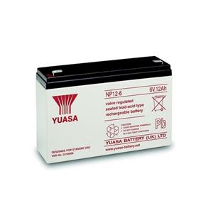 Fukawa YUASA NP12-6 (6V; 12Ah; faston F2-6,3mm; životnost 5let)