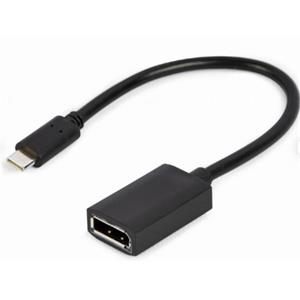 GEMBIRD USB Type-C na DisplayPort adaptér kabel 4K, 15 cm, černý