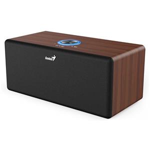 Genius SP-HF505BT, Reproduktor, 20W, Bluetooth 5.3, AUX vstup, sluchátkový výstup, ovládání hlasitosti, tmavé dřevo