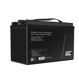 Green Cell AGM VRLA 12V 110Ah maintenance-free battery for boats, scooters, camper vans, wheelchairs, lawnmower