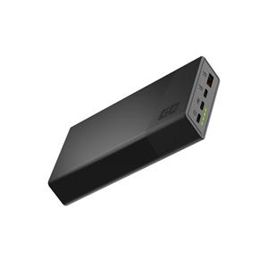 Green Cell Power Bank GC PowerPlay20 20000mAh with fast charging 2x USB Ultra Charge and 2x USB-C Power Delivery 18W