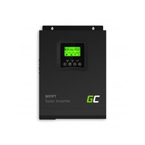 Green Cell - Solární invertor Off Grid Invertor s MPPT solární nabíječkou 12VDC 230VAC 1000VA / 1000W čistá sinusovka