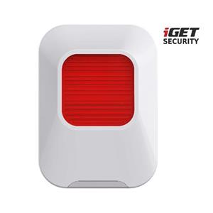 iGET SECURITY EP24 - Bezdrátová vnitřní siréna pro alarm iGET SECURITY M5, dosah 1km