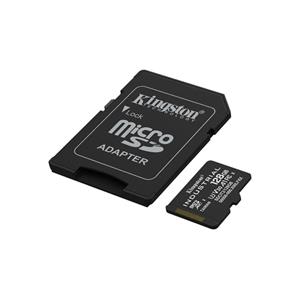 KINGSTON 128GB microSDXC Industrial C10 A1 pSLC Card + SD Adapter
