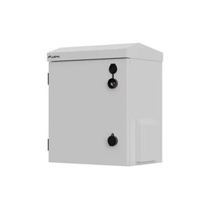 LANBERG Hermetická nástěnná/sloupová RACK skříň 10" IP55 320 × 220 × 400 mm, šedá(sestavená)