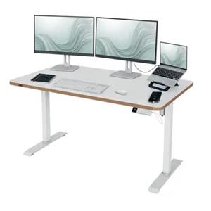 Leitz Výškově nastavitelný elektrický ergonomický stůl Ergo bílý 140x80 cm (deska 67740001, base 67720001)