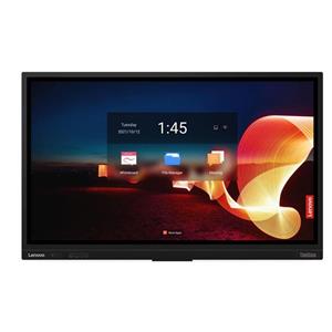 Lenovo LCD T65+Camera 65" IPS Touch/16:9/3840x2160/8ms/400cd/m2/1200:1/5xHDMI/DP/VGA/2xRJ45/USB//USB-C/Repro/VESA/černý
