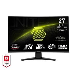 MSI Gaming monitor MAG 274CXF 27" Rapid VA zakřivený/FHD/280Hz/0,5ms/2xHDMI/DP/černá