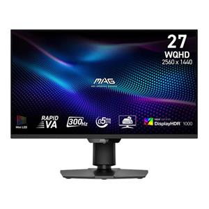 MSI Gaming monitor MAG 274QPF X32,27" Rapid IPS/2560x1440(WQHD)/320Hz/0,5ms/2xHDMI/DP/Výšk. nastavitelný/Pivot/černá