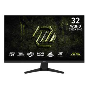 MSI Gaming monitor MAG 325QF E18V 31,5" Rapid VA/2560x1440 (WQHD)/180Hz/0,5ms/2xHDMI/DP/černá