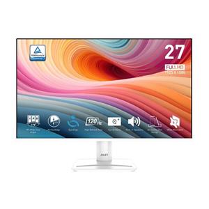 MSI monitor PRO MP275W E2, 27" IPS/1920 x 1080 (FHD)/120Hz/1ms/DP/HDMI/D-Sub/bílá
