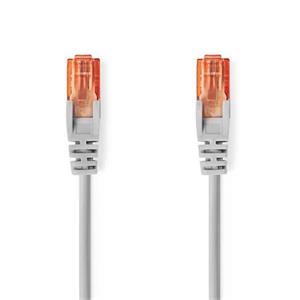Nedis CCGL85230GY100 - Síťový Kabel CAT6 | RJ45 Zástrčka | RJ45 Zástrčka | U/UTP | 10.0 m | Kulatý | PVC | Šedá | Label